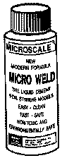 Micro Weld Plastic Cement -- 1oz  29.6mL