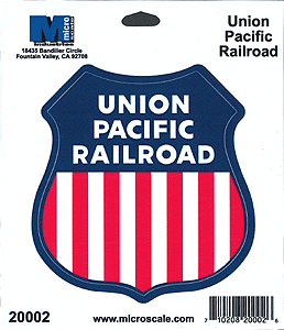 4" Die-Cut Vinyl Stickers -- Union Pacific