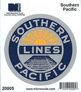4" Die-Cut Vinyl Stickers -- Southern Pacific