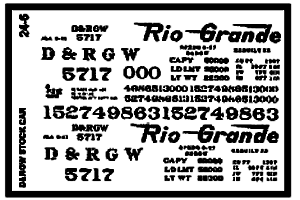 Denver & Rio Grande Western - DRGW -- Stock Car - Narrow Gauge (1930+)