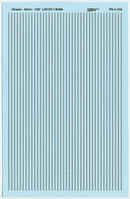 Parallel Stripes -- Silver - 1/32" Wide