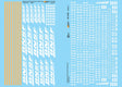 Railroad Decal Set -- BNSF Freight Cars 2006 White Wedge/Swoosh Logos
