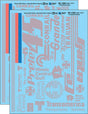 Vehicle Decal Set -- Ghost Lettering for Various Railroad-Owned Trailers (Faded Markings, 2 Sheet