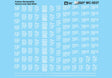 Railroad Decal Set -- Pullman Standard Hopper Car Data (white)