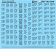 Railroad Decal Set -- Pullman Standard Hopper Car Data (black)