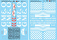 Railroad Decal Set - Gulf, Mobile & Ohio -- EMD GP & SD Hood Unit Diesels in Red & White Scheme 1966-72