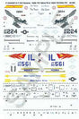 Military Decal Set -- U.S. F-16A/ADF & F-16C Falcons
