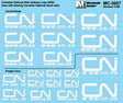 Canadian National - CN -- Mini-Cal Web Address Logo (Various Sizes) 2007+