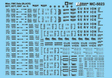Railroad Decal Set -- Boxcar Data for FMC 5077 5277 (ABOX) 5347 Cars (black)