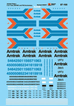 Amtrak - AMTK -- Diesels (Phase I) 1971