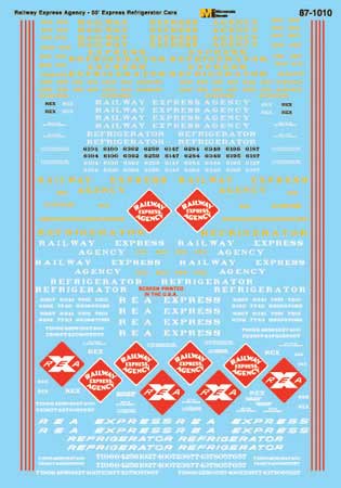 Railway Express Agency - REA -- Refrigerator Cars, 1929-1967