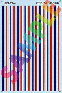Freedom Train 1947-49 -- Striping (red, blue; use w/Lettering #601065)
