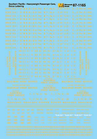 Southern Pacific - SP -- Heavyweight Passenger Cars (Dulux, Imitation Gold)