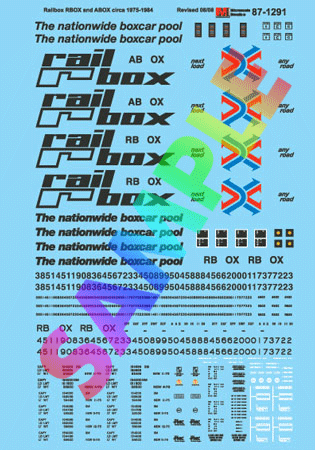 RBOX & ABOX -- Railbox -- Circa 1975-1984