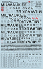 Railroad Decal Set -- Milwaukee Road 4000 Cubic Foot & Smaller Covered Hoppers