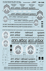 Ann Arbor - AA -- Locos, Freight Cars & Cabooses