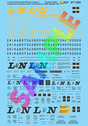 Railroad Decal Set -- Louisville & Nashville ACF, Airslide, P-S & Magor Covered Hoppers
