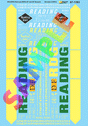 Raildoad Decal Set -- Reading 40 & 50' Boxcars