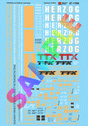 Railroad Decal Set -- Herzog and TTX/RailGon Gondolas 2012+
