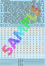 Railroad Sign Decal Set -- Southern Pacific DTC, Spins Numbers, Right-of-Way Signage Set #2