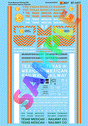 Railroad Decal Set -- Texas Mexican GP38 & -2, GP60, P-S 5344 Boxcars, Bay-Window Cabooses