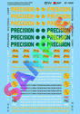 Railroad Decal Set -- Precision National Leasing Diesels (Includes Patches)
