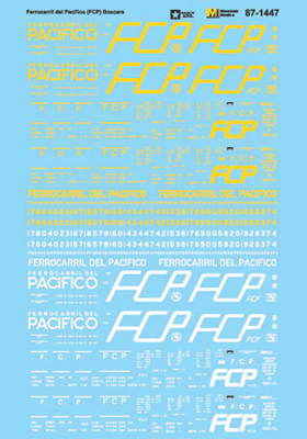 Ferrocarril Del Pacifico - FCP -- Boxcars