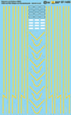 Railroad Decal Set -- Delaware & Hudson GE U23B & Alco RS3 Stripes & Number Boards (Use With 60-687)