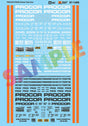 Railroad Decal Set -- Various Procor PROX Tank Cars