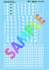Railroad Decal Set -- Southern Railway Wood Chip Cars & Gondolas-1