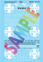Railroad Decal Set -- Santa Fe 50' And 60' Plug Door Boxcars