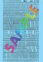 Railroad Decal Set -- NAHX, PTLX, TLCX Style Reporting Marks (black)