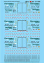 Railroad Decal Set -- Ferromex FXE 53' Container and Chassis