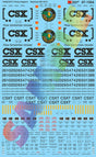 Railroad Decal Set -- CSX Trinity Covered Hoppers (Replaces #460-4212)