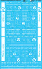 Railroad Decal Set -- Pennsylvania Railroad PRR Early Freight Cars