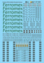 Railroad Decal Set -- Ferromex FXE AutoMax Articulated Autoracks