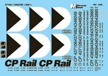 Canadian Pacific - CP -- Cabooses (Multimark Logos) 1969+