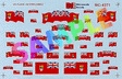 Canadian Flags -- 1870-1965 Red w/Union Jack in Field