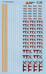 Railroad Decal Set -- Montana Rail Link/SRY 2009+ Logo for Diesels ("W" Inside Red Spot)-1