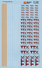 Railroad Decal Set -- Montana Rail Link/SRY 2009+ Logo for Diesels ("W" Inside Red Spot)-1