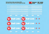 Railroad Decal Set -- Montana Rail Link/SRY 2009+ Logo for Diesels ("W" Inside Red Spot)-2