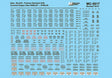 Railroad Decal Set -- Pullman Standard P-S 4750 Covered Hopper Data (black)