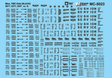 Railroad Decal Set -- Boxcar Data for FMC 5077 5277 (ABOX) 5347 Cars (black)