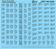 Railroad Decal Set -- Pullman Standard Hopper Car Data (black)