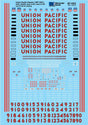 Railroad Decal Set - UP -- C40-8, SD60 Diesels