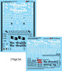 Railroad Decal Set - DRGW -- 50' Single-/Double-Door Boxcars, 1954-1972