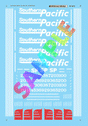 Railroad Decal Set -- Southern Pacific GE AC4400CW Diesels