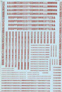 Alphabet Decals -- Condensed Gothic (red)