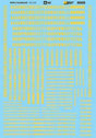 Alphabets and Numbers -- Condensed Gothic (yellow)
