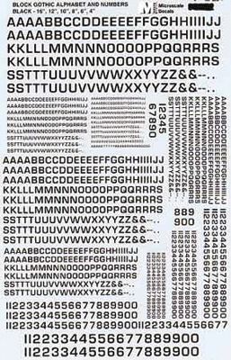 Alphabet Decals -- Euro Alphabet & Numbers Adjusted Font - Black - 16", 12", 10", 8", 6"